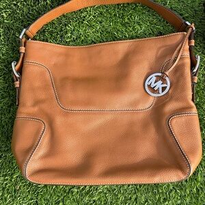Michael Kors Brown Leather Shoulder Bag